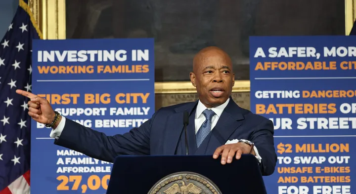 Headline: New York City Mayor Eric Adams Faces Criticism for Reluctance to Address Trump Amid Legal Troubles